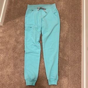 Figs Zamora Jogger Scrub Pants - Fresh Aqua size S/T